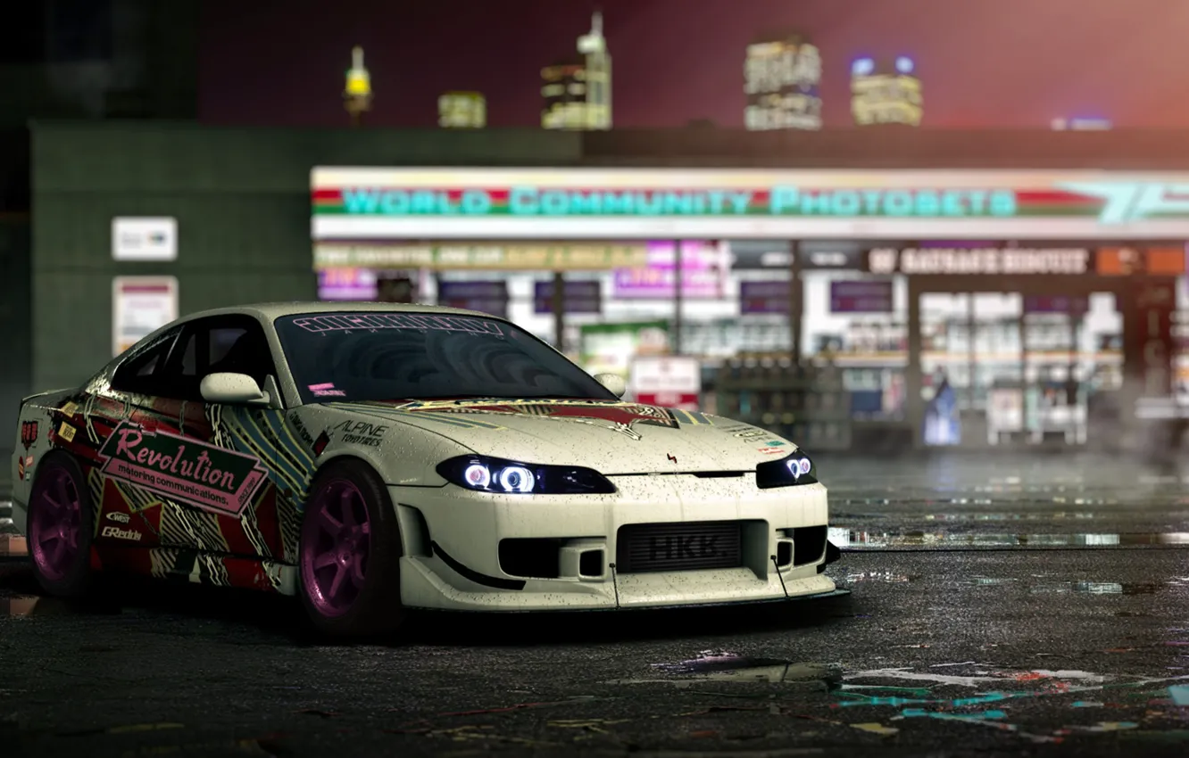Фото обои Авто, Игра, Машина, Silvia, Nissan, NFS, Avalon, Nissan Silvia