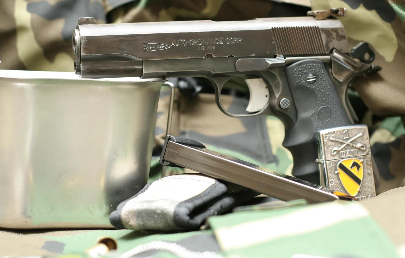 Фото обои пистолет, оружие, Auto Ordnance, Thompson's, 10mm, 1911A1