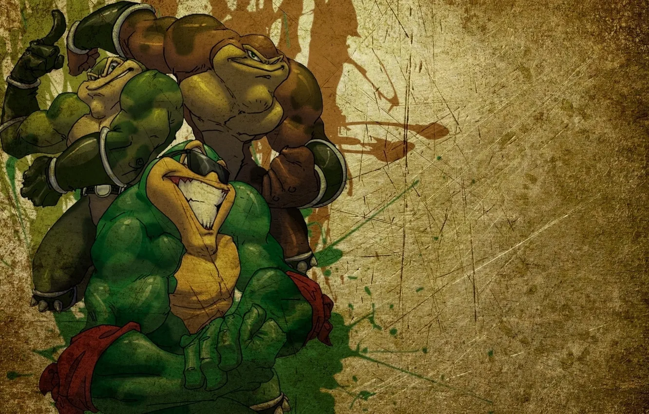 Фото обои Battletoads, zits, pimpl, Rash