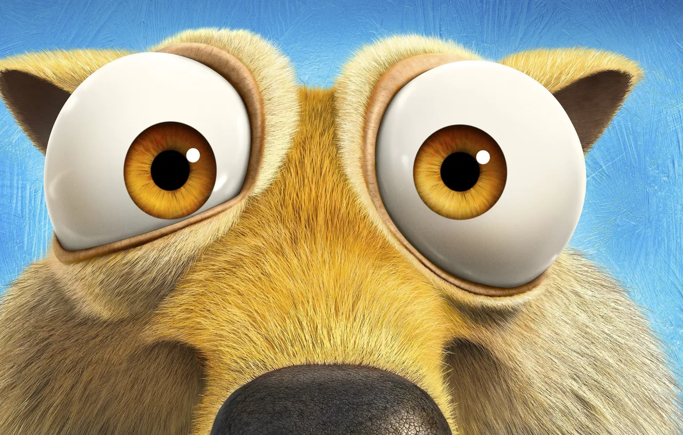 Фото обои cinema, Ice Age, ice, eyes, cartoon, movie, face, animal