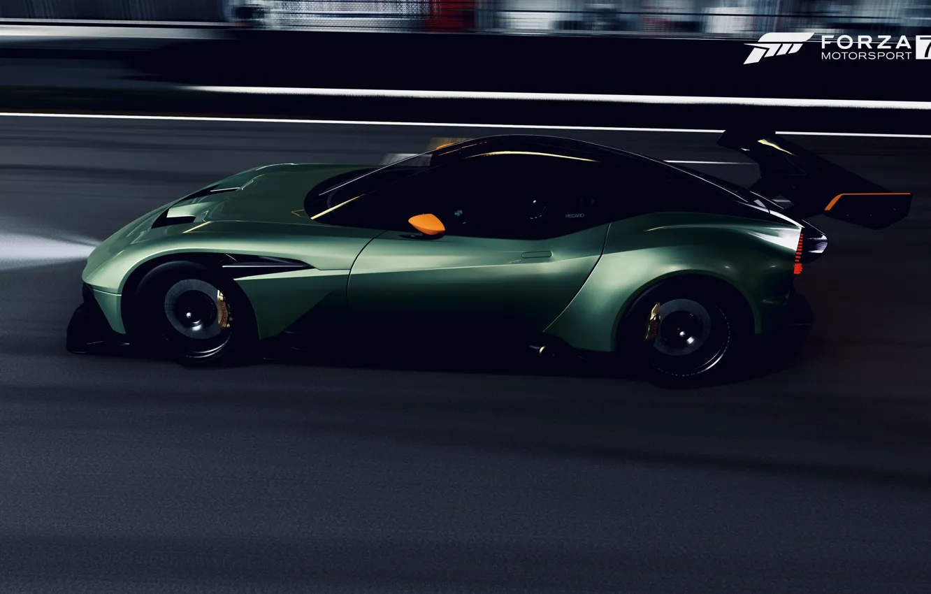 Фото обои HDR, Aston, Martin, Speed, Night, Game, Vulcan, Aston Martin Vulcan