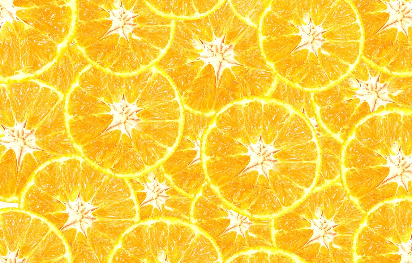 Фото обои оранжевый, фон, ломтики, background, fruit, orange, мандарин, mandarin