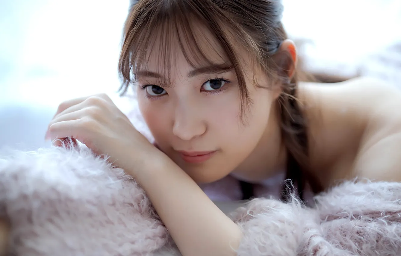 Фото обои Model, Woman, Pretty, Japanese, Close Up, Close Shot, Akari Mitani, Close Face