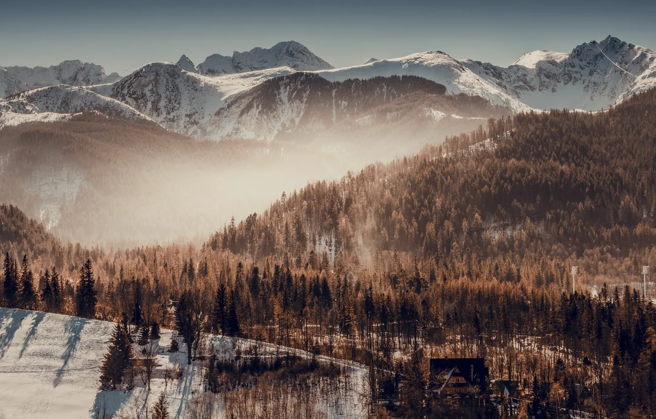Фото обои природа, Morning, Tatra Mountains