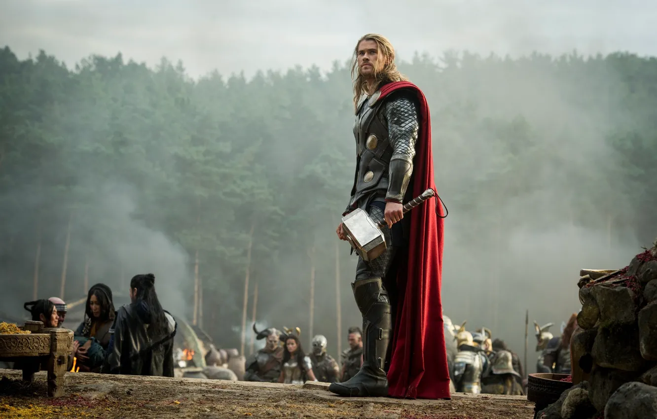 Фото обои фильм, Marvel, Thor, Тор, Крис Хемсворт, Chris Hemsworth, Марвел, бог грома