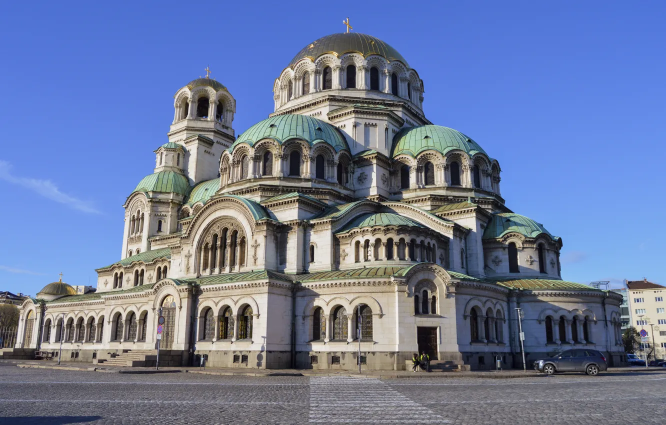 Фото обои собор, храм, святой, Болгария, София, Александр Невский, храм-памятник