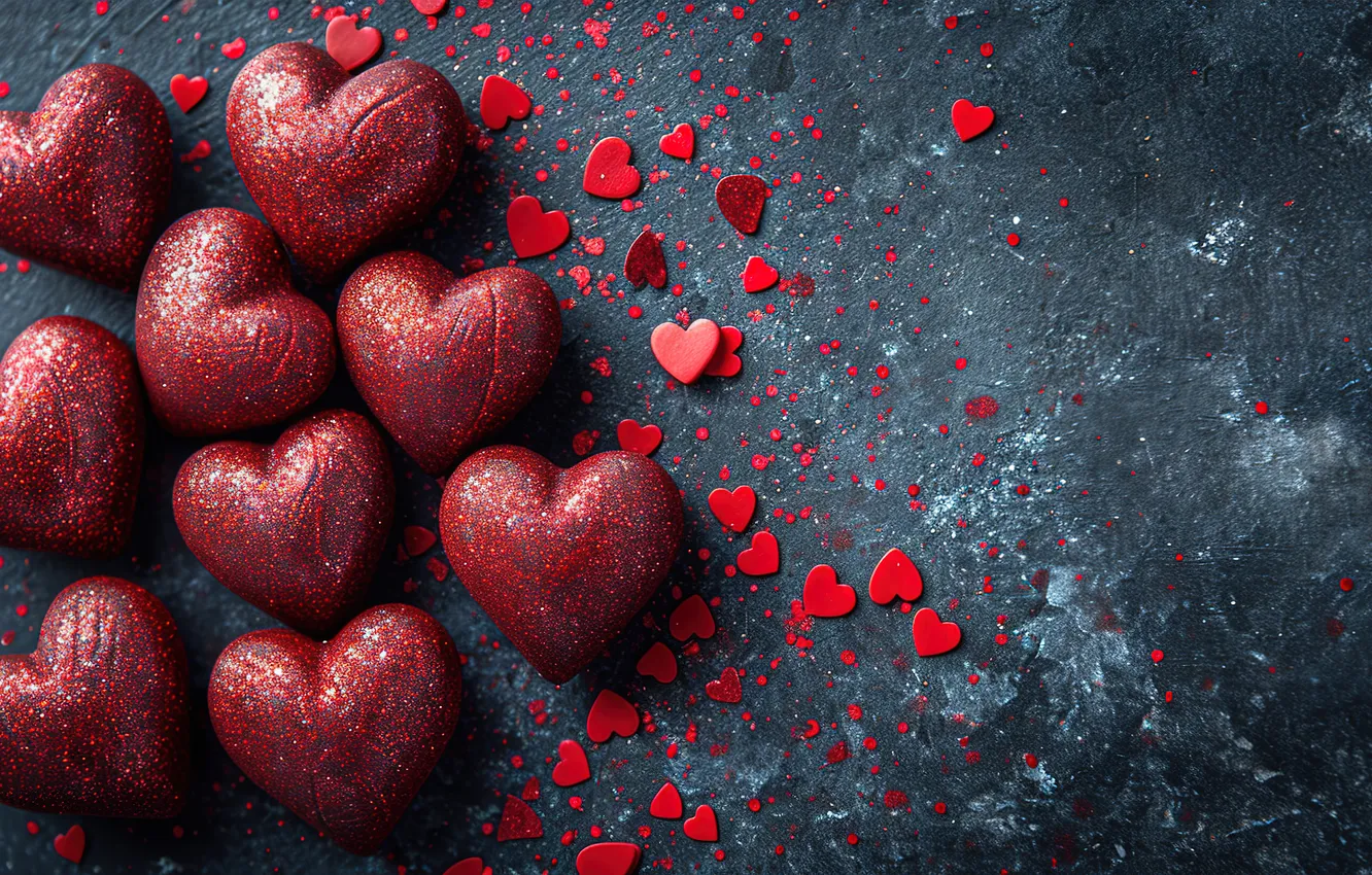Фото обои любовь, фон, романтика, сердце, сердечки, red, love, happy