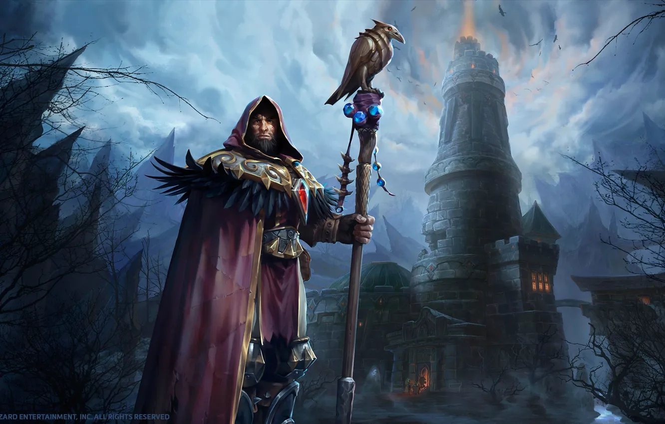 Фото обои Blizzard, warcraft, WarCraft 3, The Last Guardian, Mr--Jack, The Oracle, Medivh, World of WarCraft