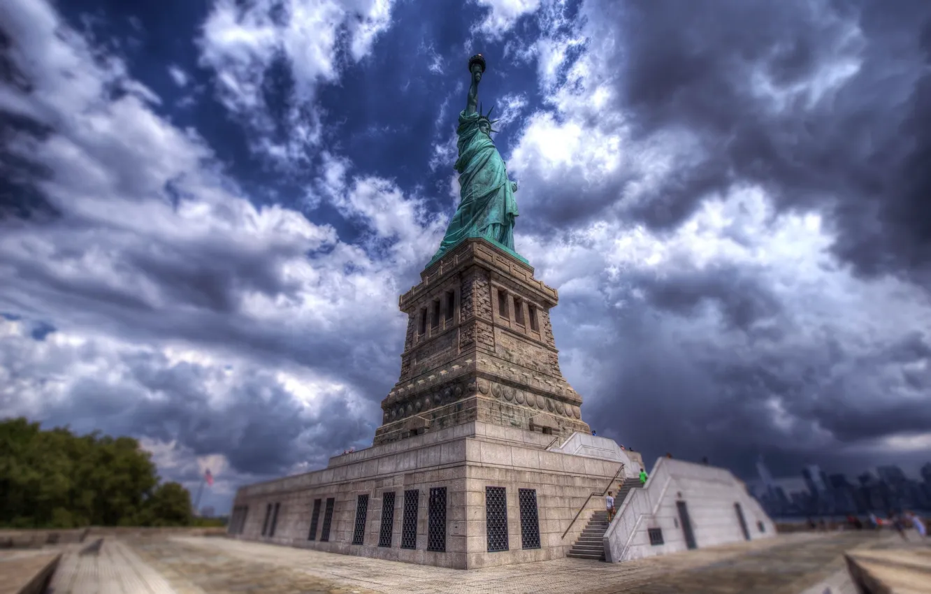 Фото обои New York City, Statue of Liberty view - New York City, Statue of Liberty view