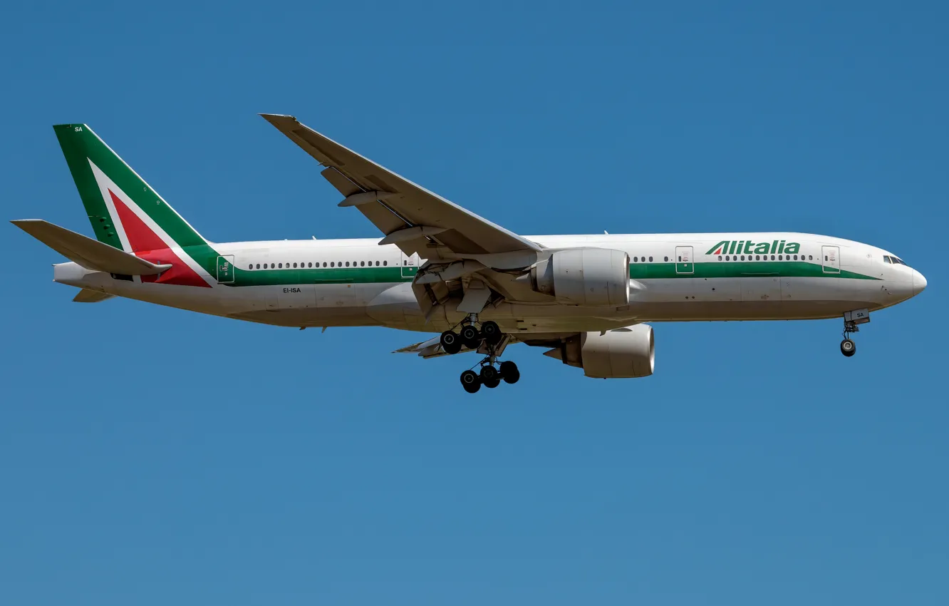 Фото обои Boeing, Alitalia, 777-200ER