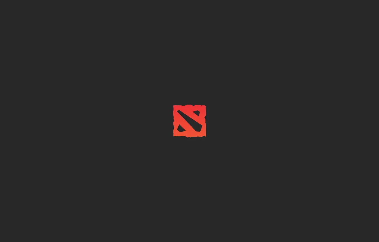 Фото обои игра, логотип, черный фон, Dota 2, Дота 2, simple background, centered