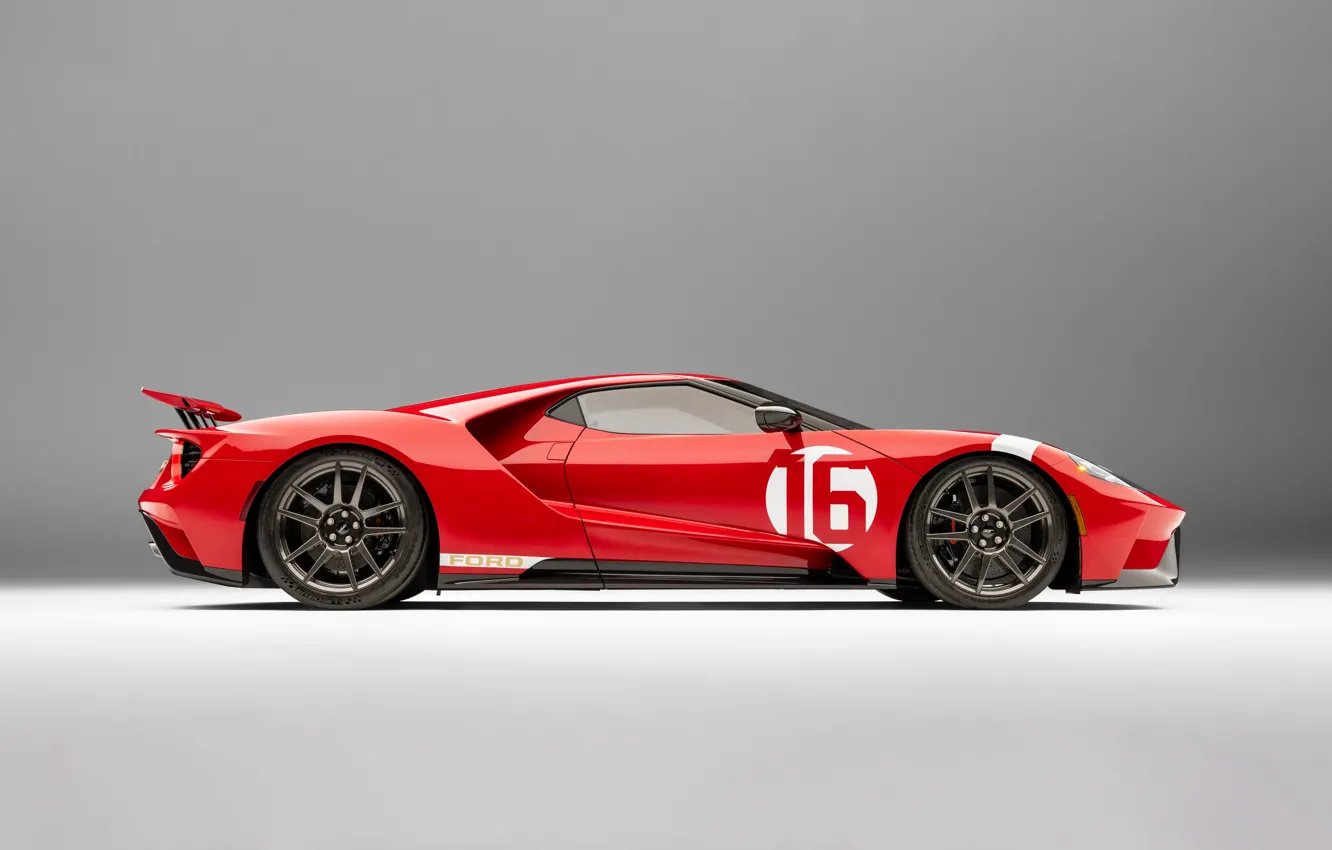 Фото обои Ford GT, Alan Mann, heritage edition