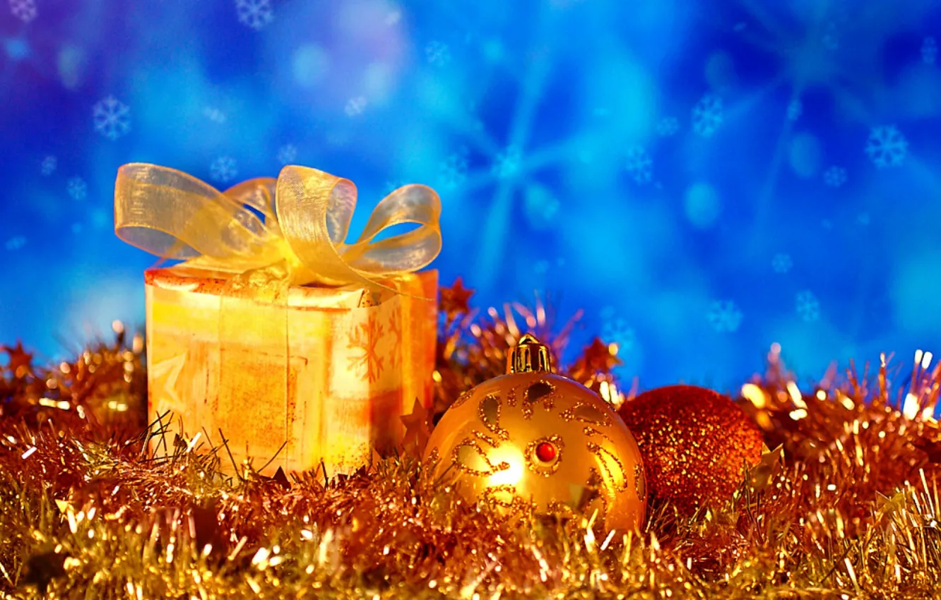 Фото обои шарики, украшения, праздник, Новый Год, Рождество, Christmas, New Year