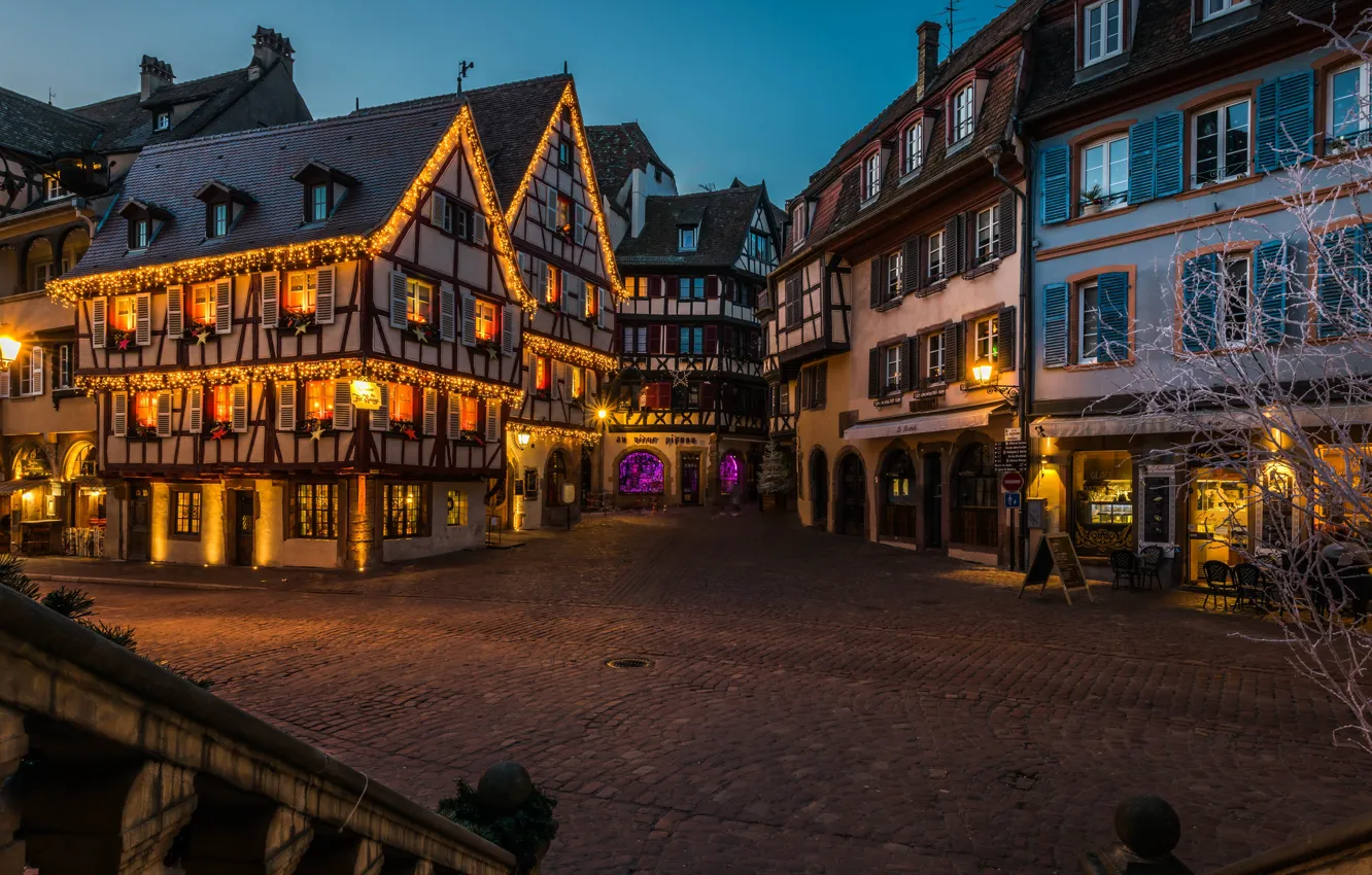 Фото обои France, Alsace, Colmar