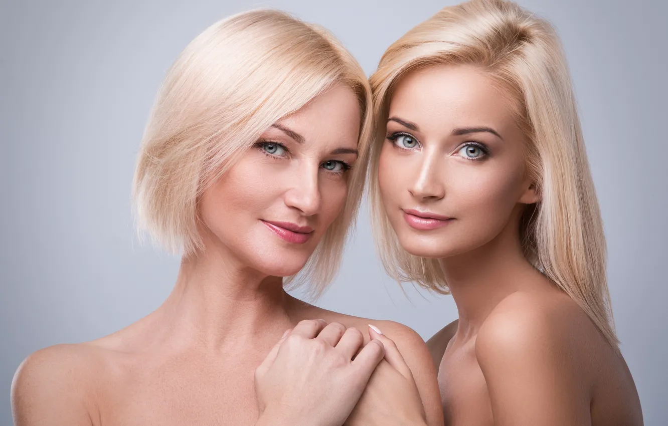 Фото обои взгляд, девушка, лицо, фон, волосы