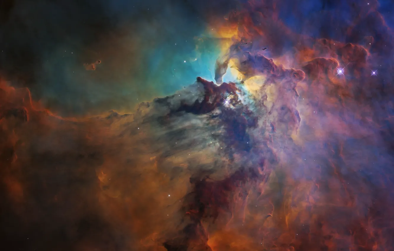Фото обои космос, галактика, лагуна, laguna, Туманность Лагуна