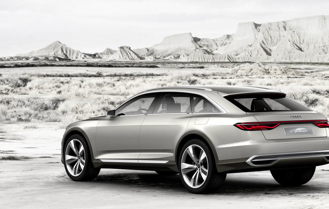 Фото обои Concept, Audi, Allroad, боком, универсал, 2015, Prologue