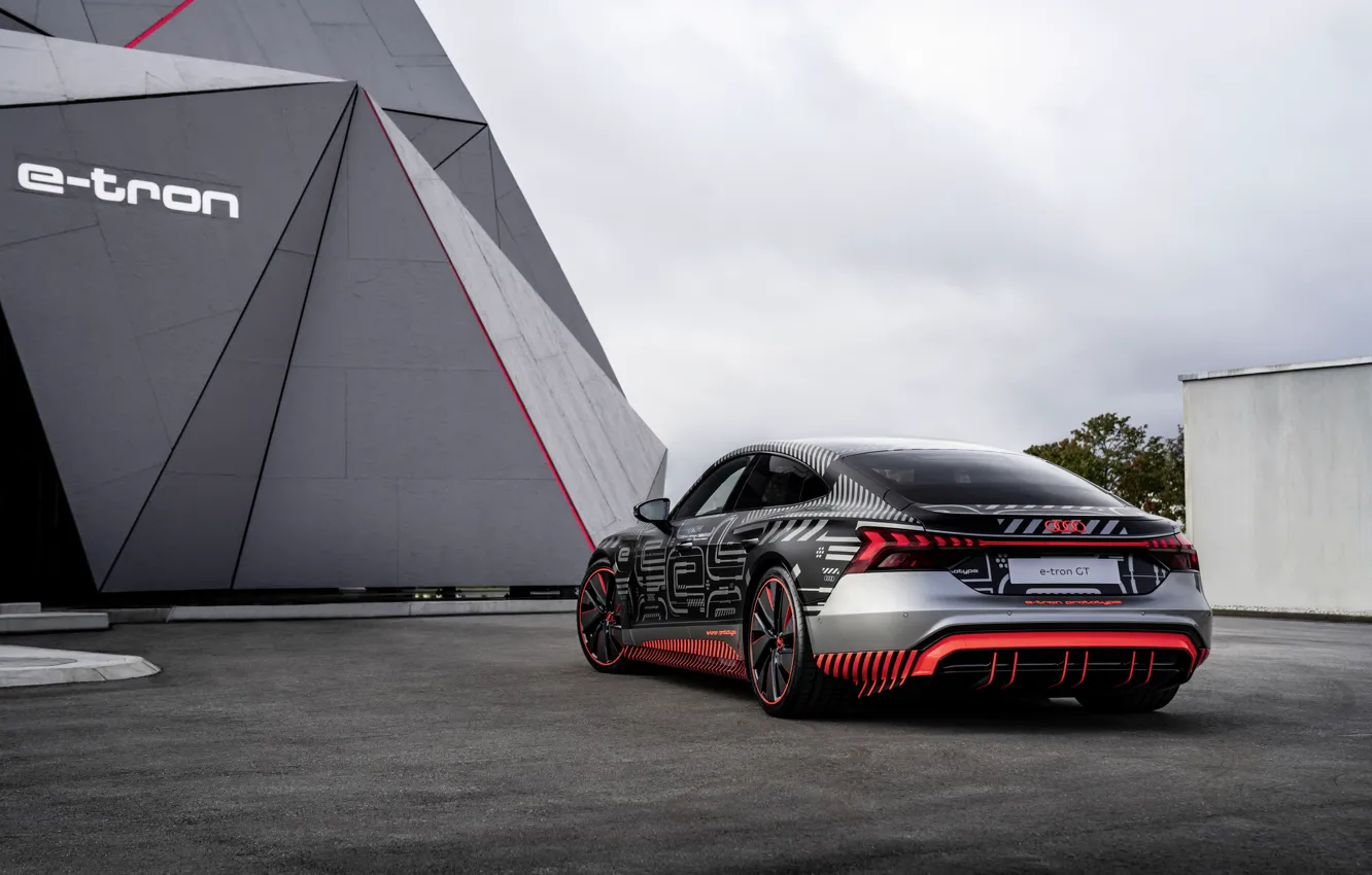 Фото обои Audi, купе, строение, 2020, RS e-Tron GT Prototype