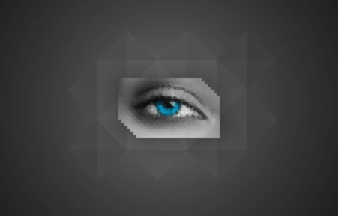 Фото обои глаз, полигон, low, eye, poly