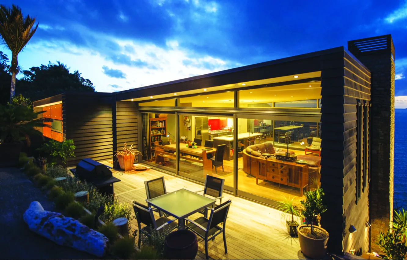 Фото обои house, interior, terrace, exterior