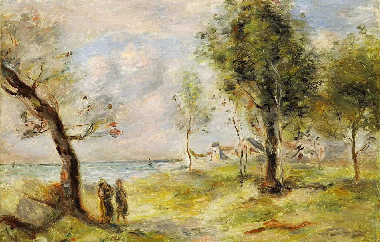 Фото обои картина, Пьер Огюст Ренуар, Pierre Auguste Renoir, ПЕЙЗАЖ(после Коро), 1897-98