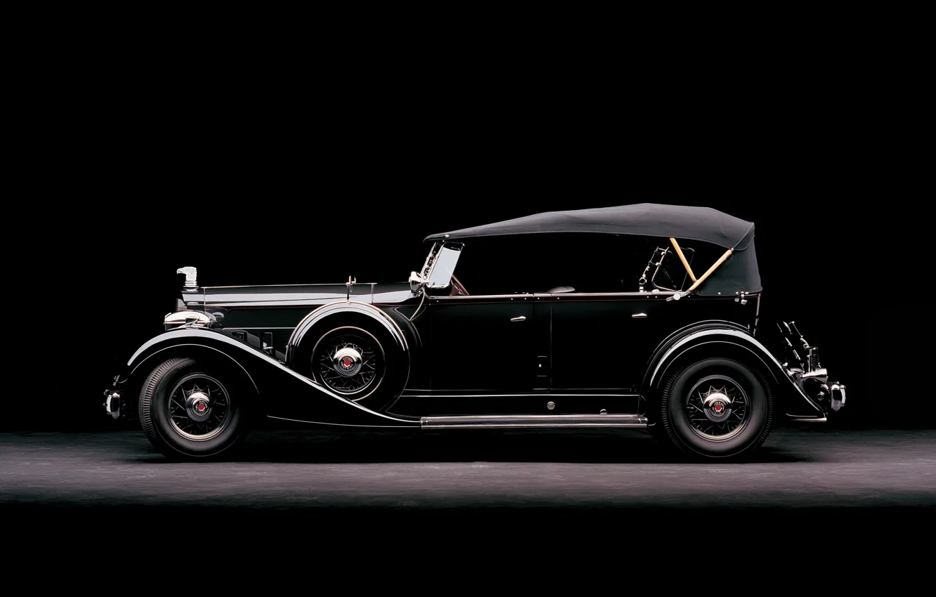 Фото обои Super, Sport, Retro, Packard, Luxury, 1934, Eight, Phaeton