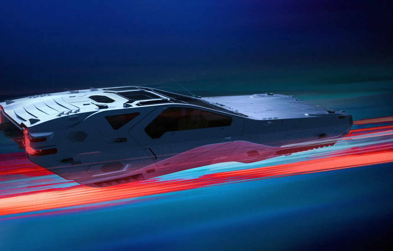 Фото обои Авто, Машина, Скорость, Арт, Art, Speed, Фантастика, Blade Runner