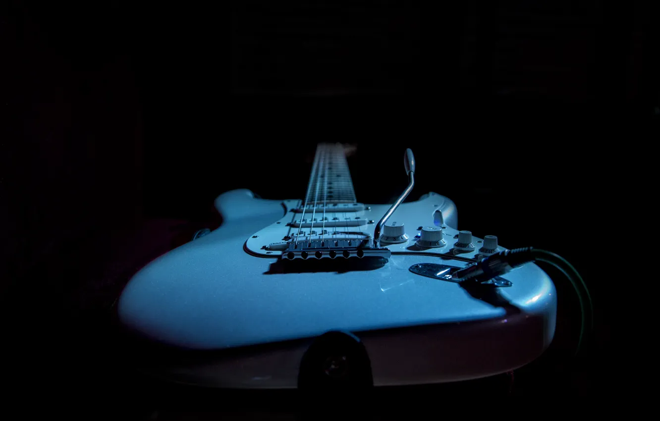 Фото обои music, guitar, Fender, electric guitar, Kide &JC, intimate light