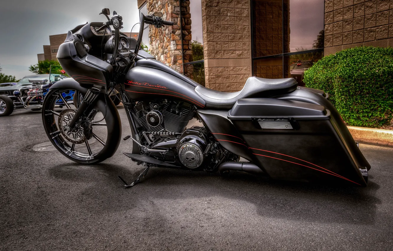 Фото обои мотоцикл, байк, Harley-Davidson, Харли Дэвидсон