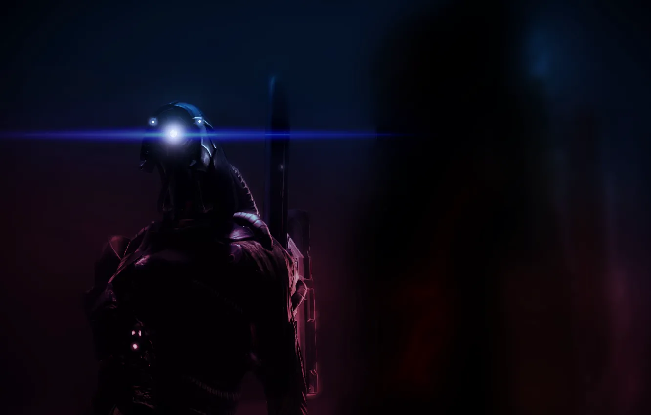 Фото обои Light, Mass Effect 2, Robot, Background, Legion, Geth, Video Game