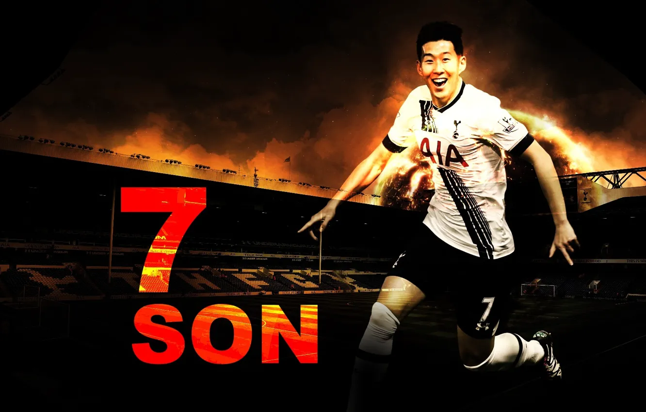 Фото обои Football, Spurs, Tottenham Hotspur, Son, tottenham wallpaper, Son Heung-min