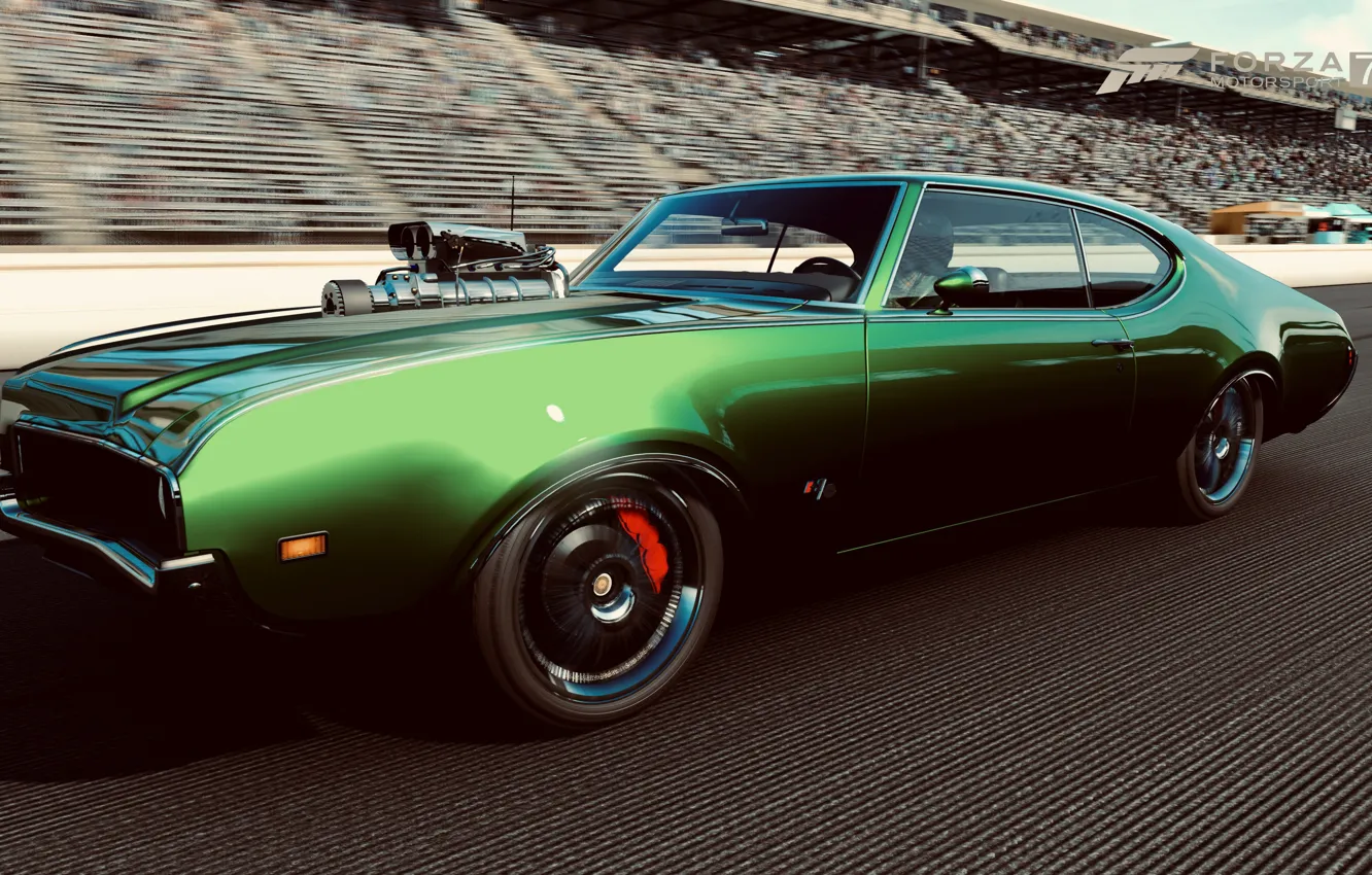 Фото обои HDR, Muscle, Car, Game, 442, Oldsmobile, Muscle Car, Hurst