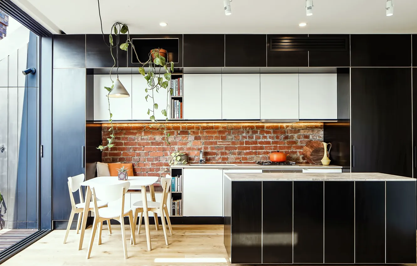 Фото обои дизайн, стиль, интерьер, Австралия, кухня, Melbourne, Australia, столовая