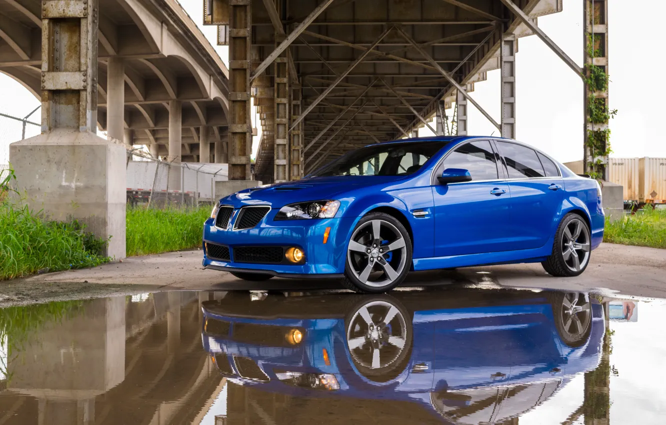 Фото обои Blue, bridge, Pontiac