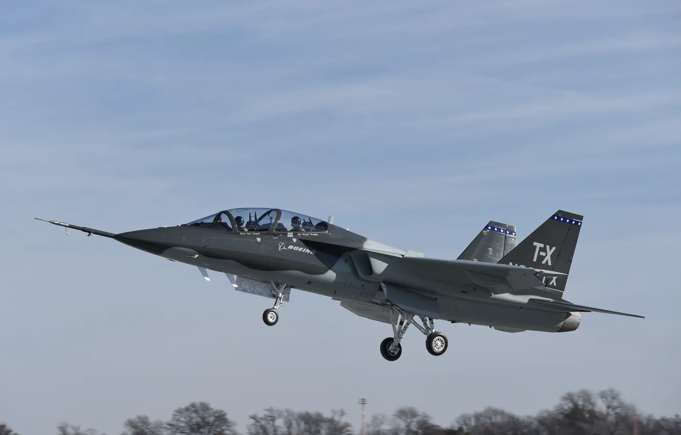 Фото обои Boeing, jet, T-X, hunting, jet plane, merican air force, Boeing T-X