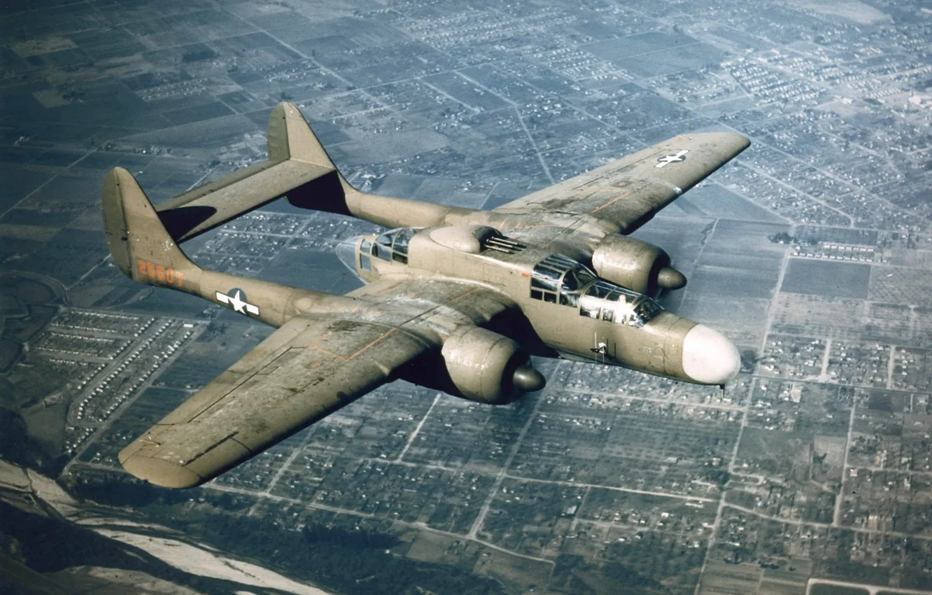 Фото обои Northrop, P-61, Black Widow