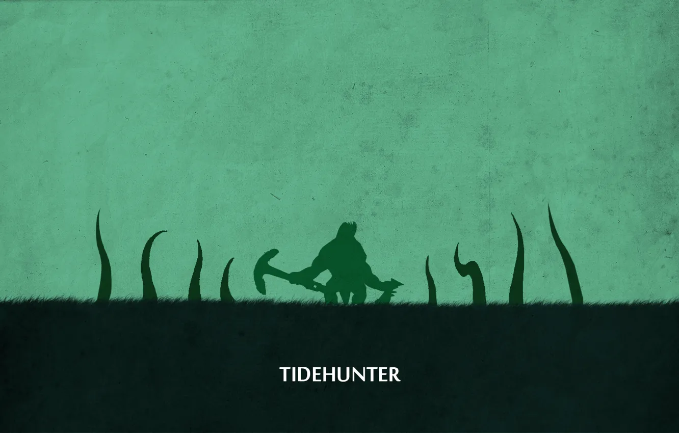 Фото обои minimalism, valve, dota 2, tidehunter, sheron1030, ravage