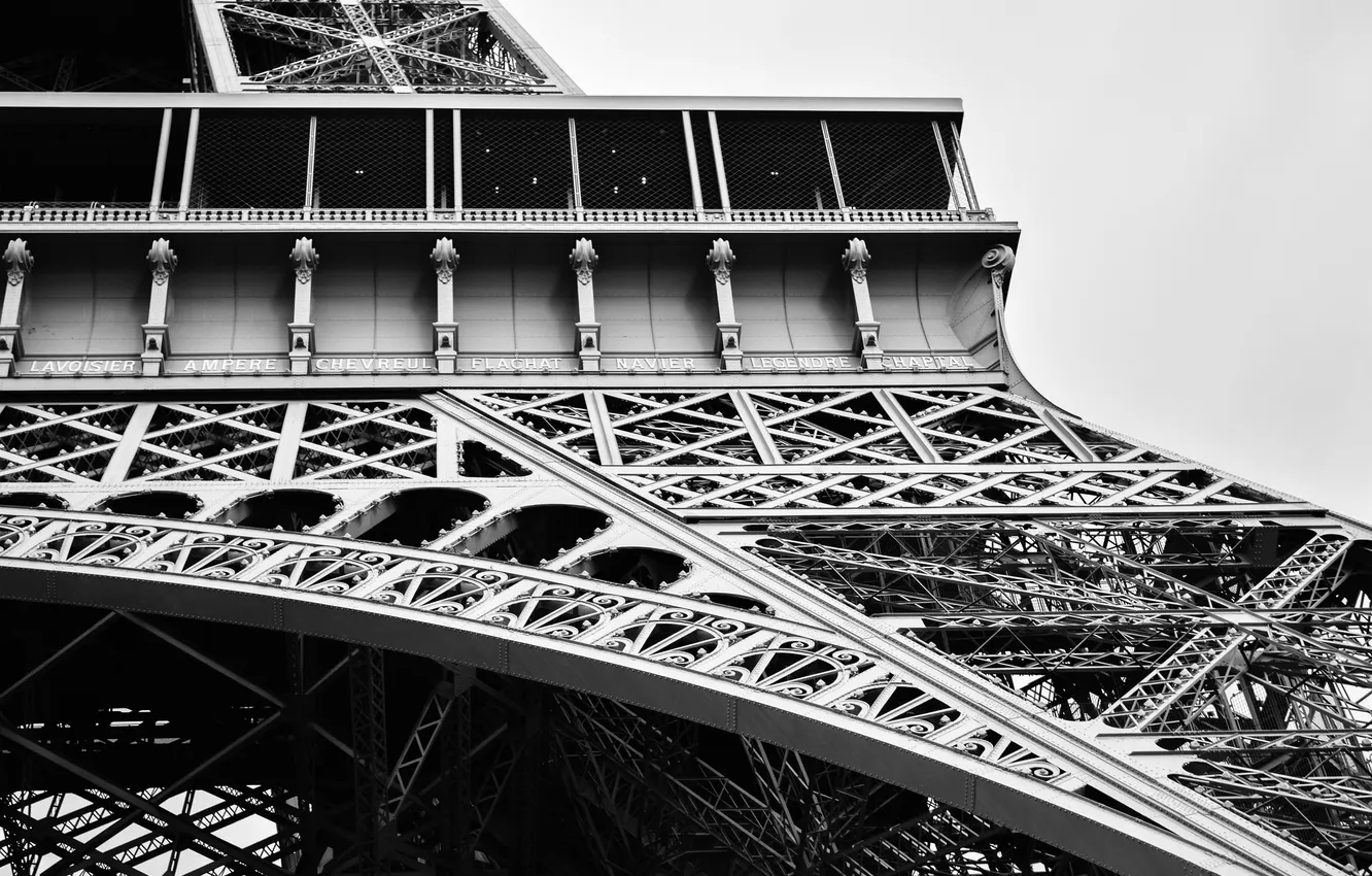 Фото обои Франция, Париж, Эйфелева башня