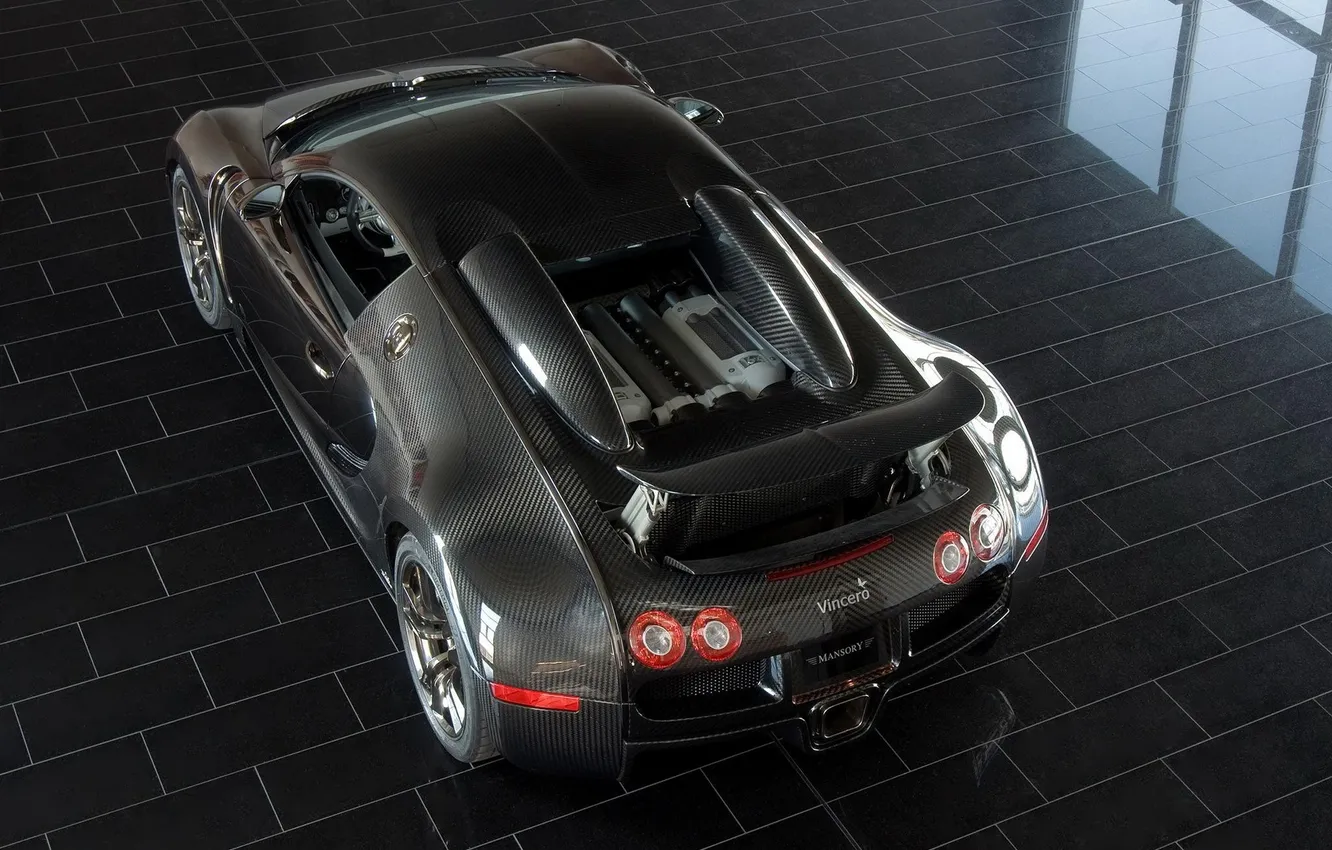 Фото обои машины, черный, спорт, bugatti veyron, кар .
