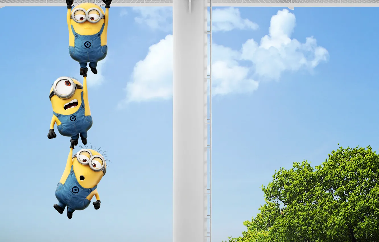 Фото обои Minions, Despicable Me 2, 2013, Гадкий Я 2, Облока