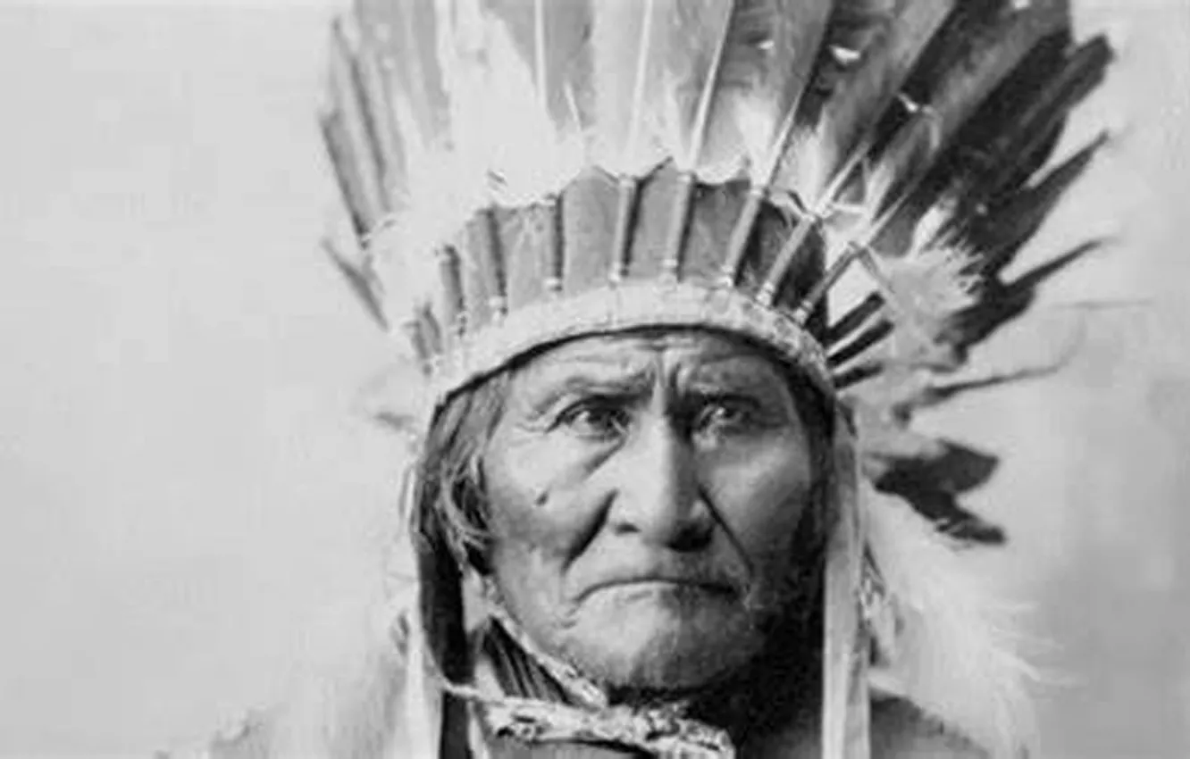 Фото обои Apache, chief, native american, Geronimo