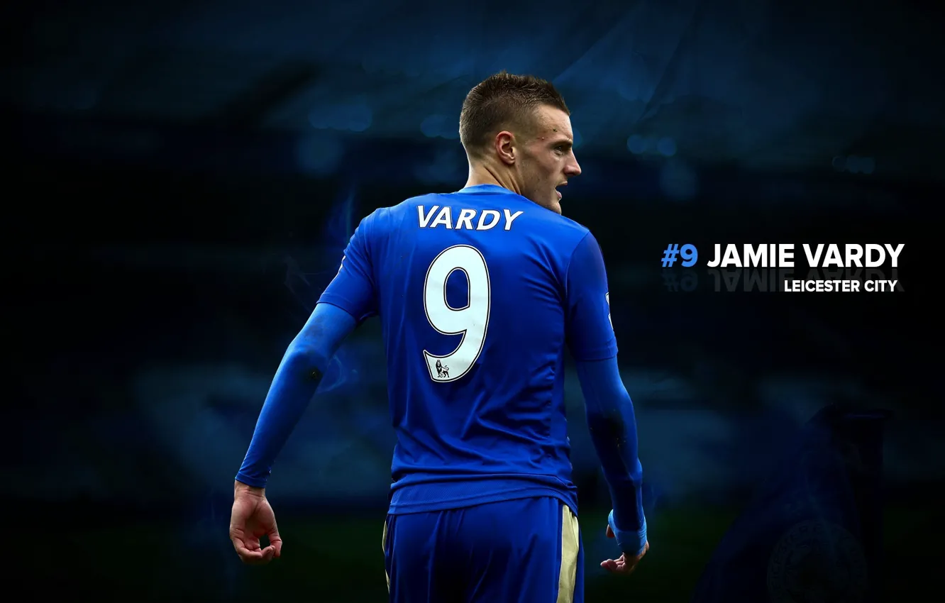 Фото обои wallpaper, sport, football, player, Leicester City, King Power Stadium, Jamie Vardy