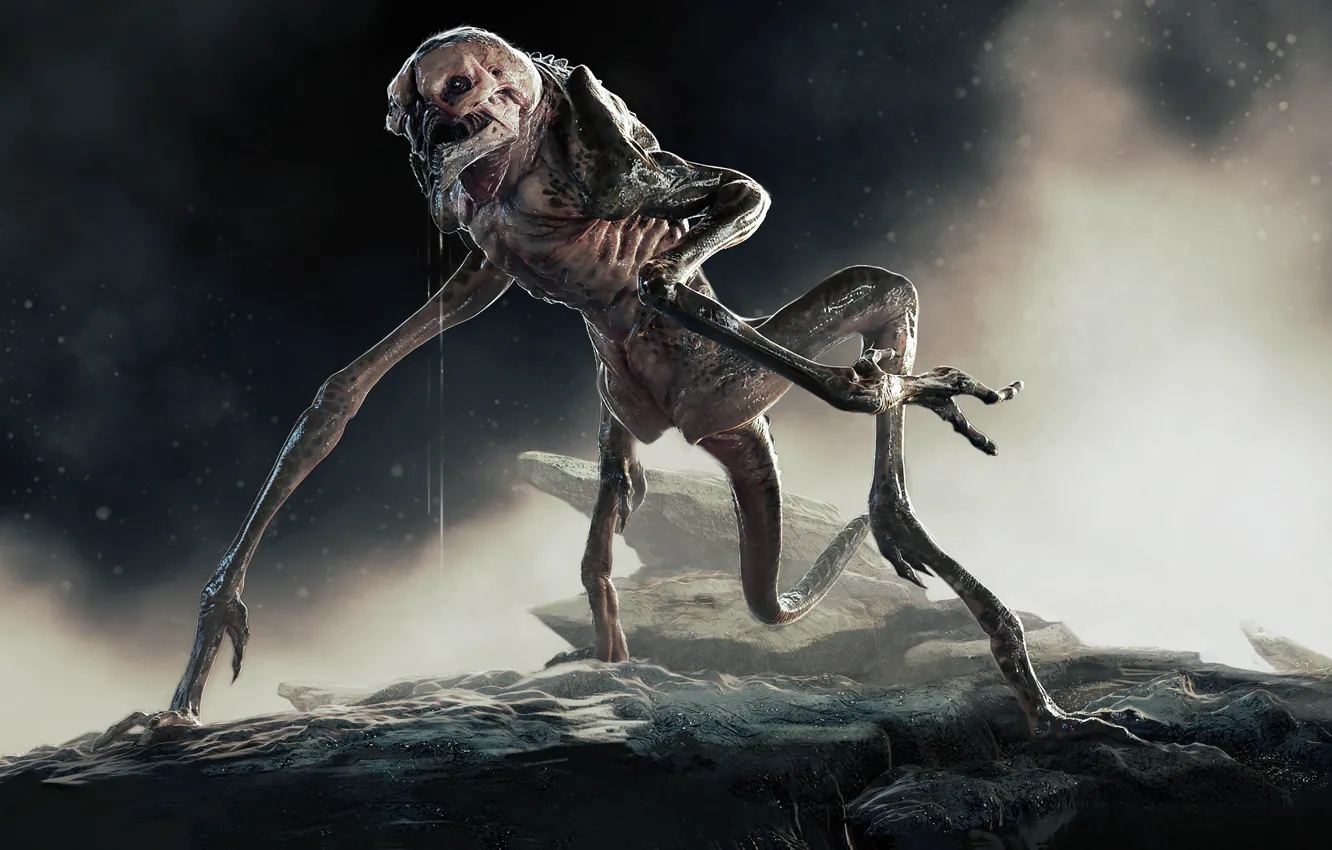 Фото обои лапы, инопланетянин, хвост, пришелец, Alien, JSMarantz, Rock Grubber