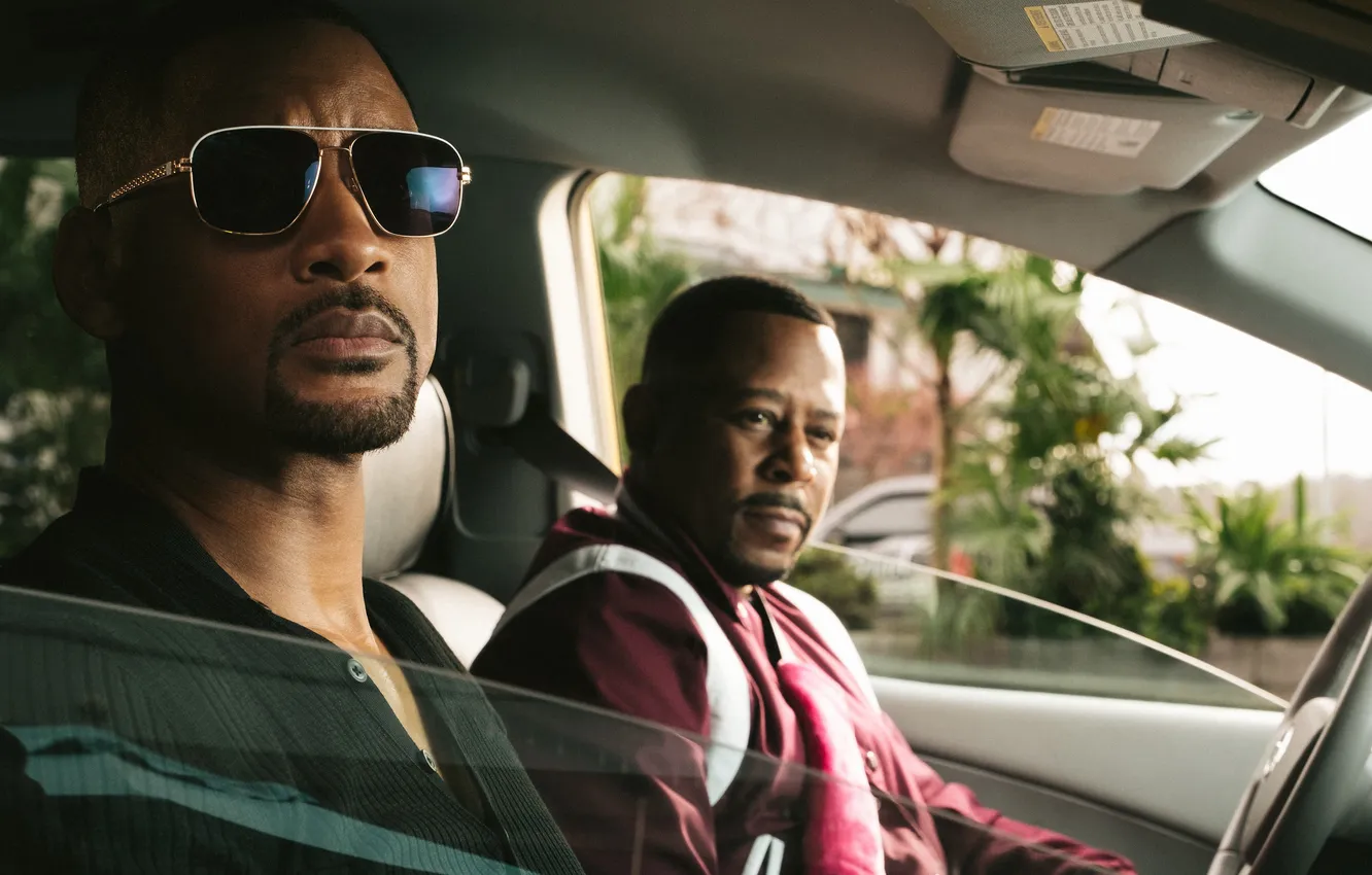Фото обои авто, кадр, очки, тачка, боевик, копы, Will Smith, боке