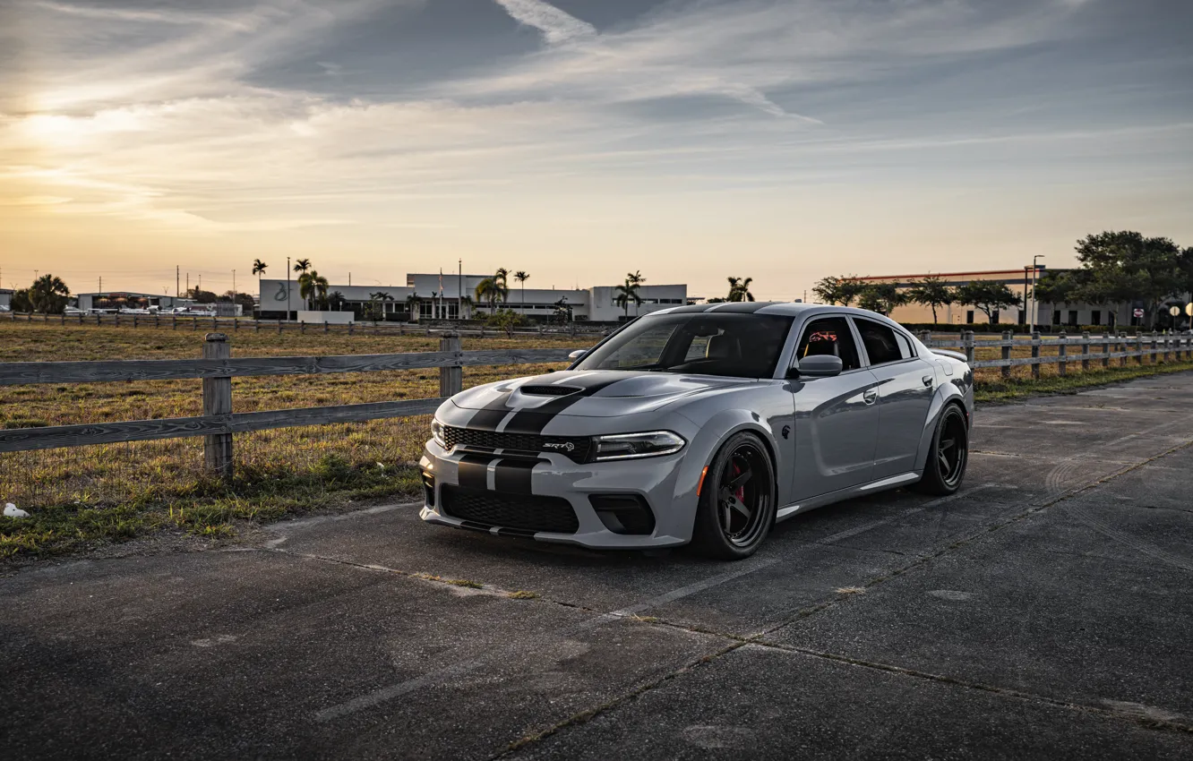 Фото обои dodge, charger, hellcat