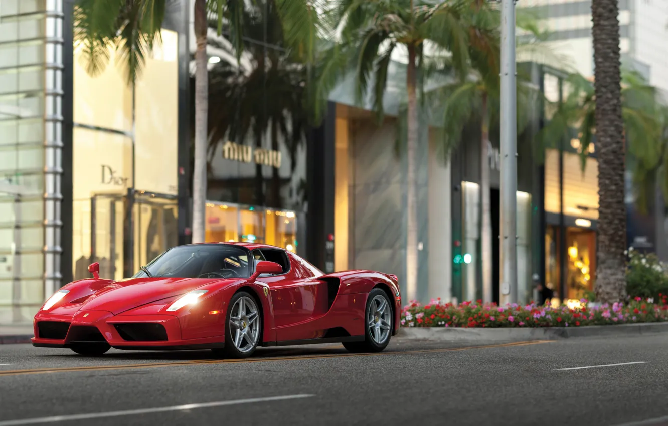 Фото обои Ferrari, red, Ferrari Enzo, Enzo, legend