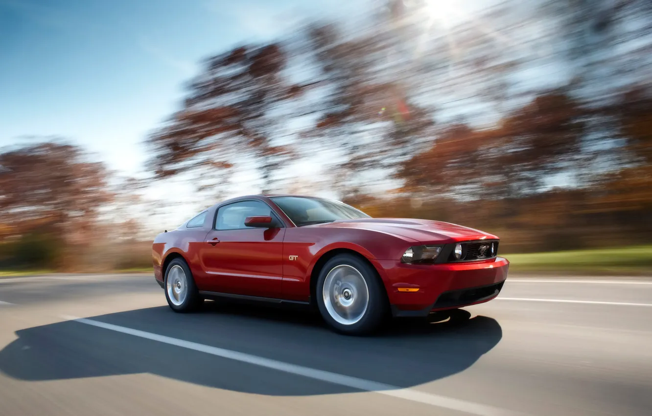 Фото обои mustang, ford, road