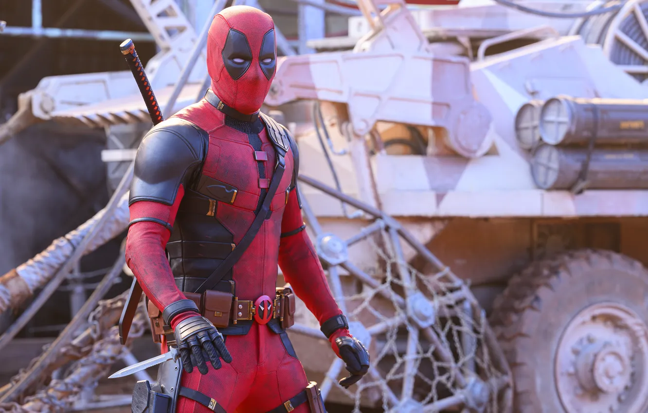 Фото обои Ryan Reynolds, Deadpool, Marvel Studios, 2024, Deadpool & Wolverine