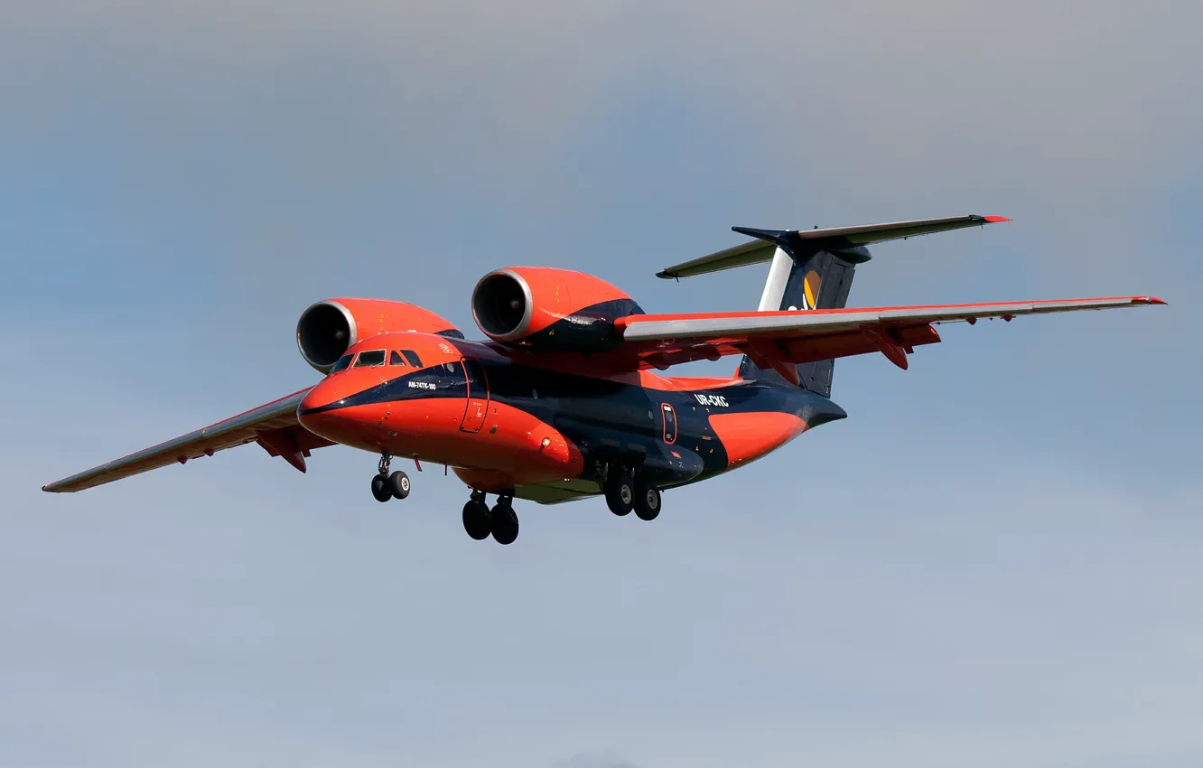 Фото обои самолёт, транспортный, Ан-74, «Чебурашка»