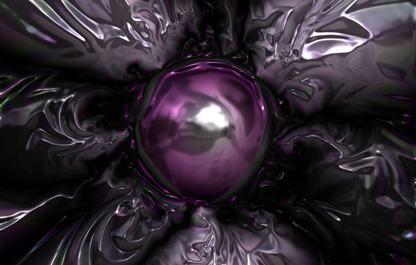 Фото обои фиолетовый, линии, металл, абстракция, узор, блеск, структура, серебряный